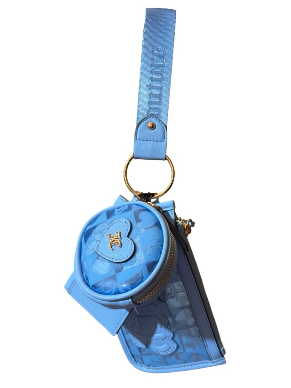 Juicy Couture Blue Gleam Paradise 3PC Pouch 3 Piece Set, NWT